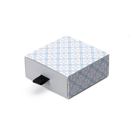 플라워 블루 패턴  1구 상자 (5set)